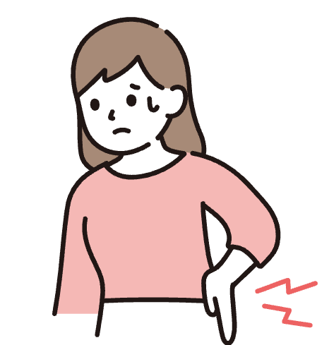 腰痛の人のイラスト