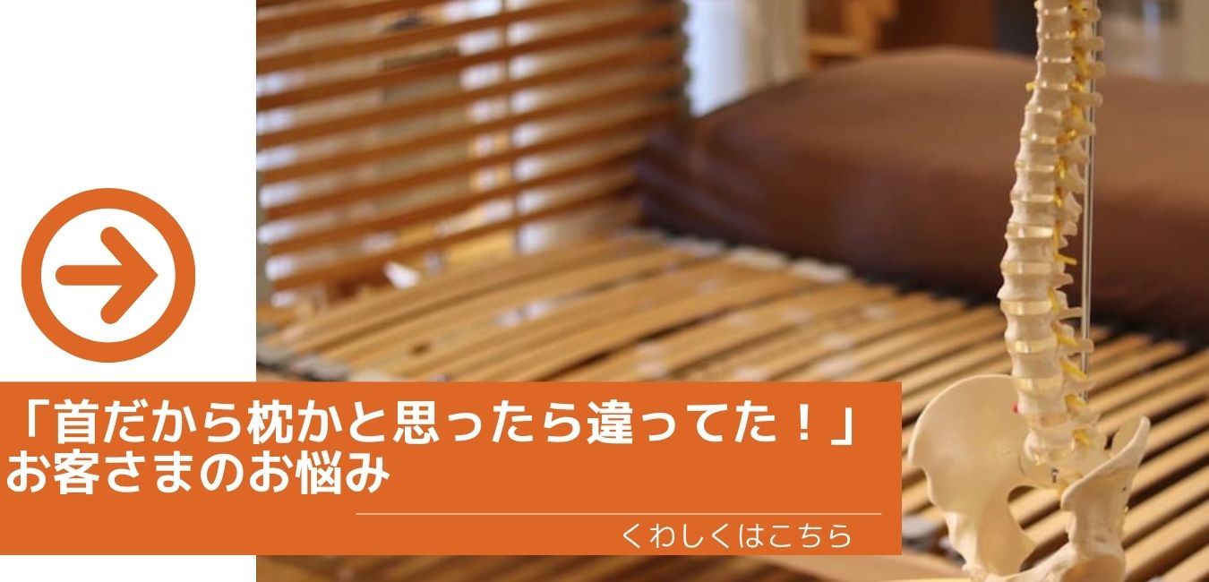 「首だから枕かと思ったら違ってた！」お客さまのお悩み